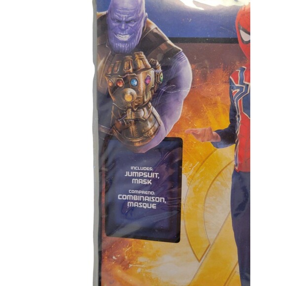 NEW Marvel AVENGERS Infinity War Iron Spider Costume Youth SM Jumpsuit Mask - Picture 2 of 4